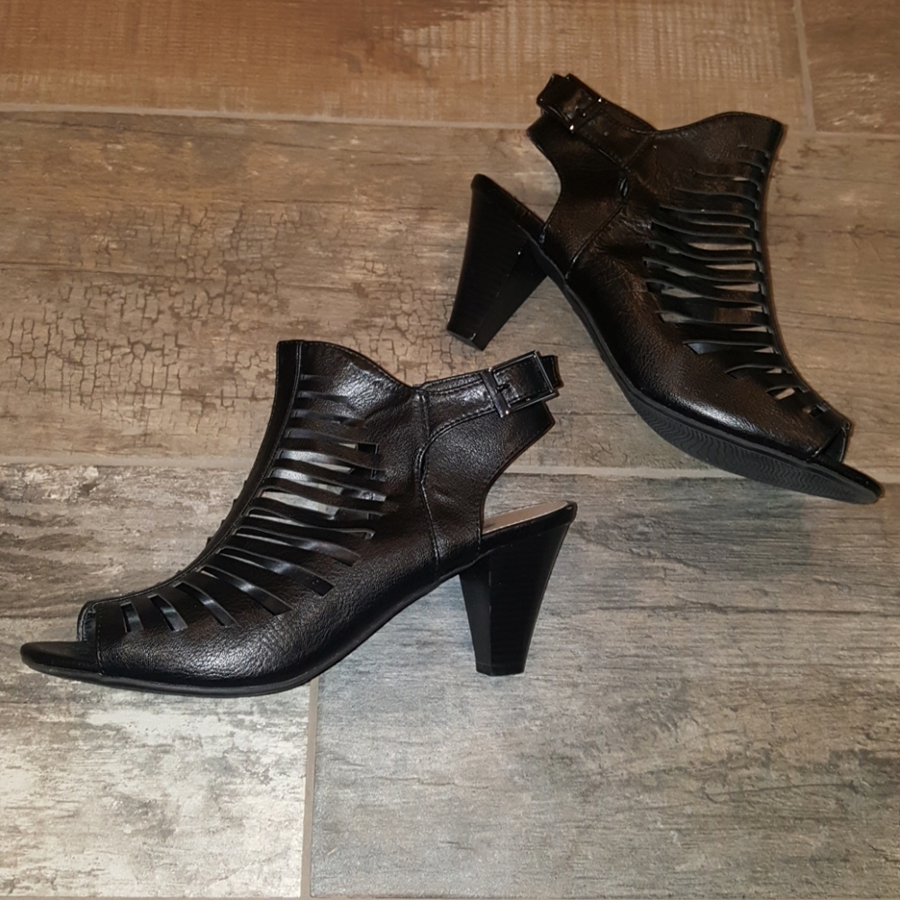 Black Booties with Open toe